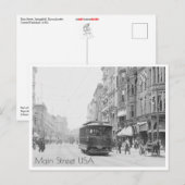 Main Street, Springfield Postkarte (Vorne/Hinten)