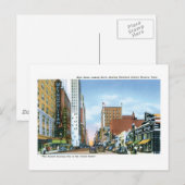Main Street, Theater District, Houston, Texas Postkarte (Vorne/Hinten)