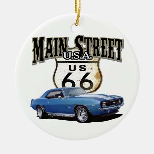 Main Street USA Camaro Keramik Ornament (Vorne)