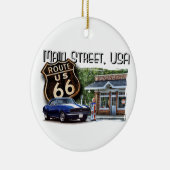 Main Street USA Camaro Scene Keramik Ornament (Rechts)