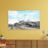 Main Street View Gewerkschaft DepotLewiston, ID Leinwanddruck (Insitu (Wohnzimmer))