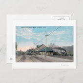 Main Street View Gewerkschaft DepotLewiston, ID Postkarte (Vorne/Hinten)