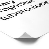 Main Symptoms of Extrapulmonary Tuberculosis Chart Poster (Ecke)