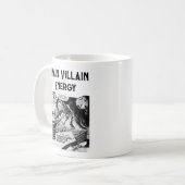 Main Villain Energy Retro Vampire Comic Kaffeetasse (Vorderseite Links)
