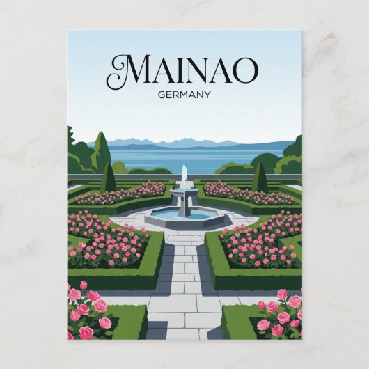 Mainau Insel Deutschland Postkarte (Vorderseite)