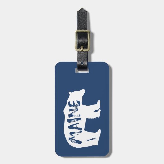 Mainbeere Gepäckanhänger (Vorderseite vertikal)