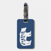 Mainbeere Gepäckanhänger (Rückseite vertikal)