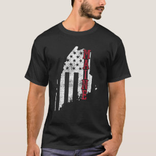 Mainboard Vintag Retro USA Flag America Merica 4. T-Shirt