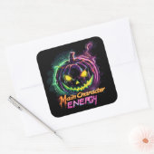 MainCharacterEnergy | ExDesigner | Halloween Quadratischer Aufkleber (Umschlag)