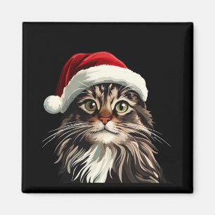 Maincoon, CHRISTMAS, Kätzchen, Kätzchen präsentier Magnet