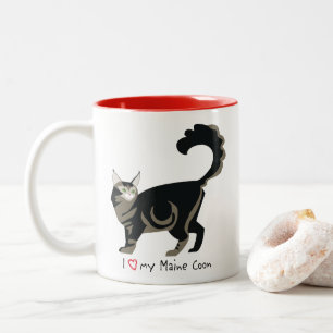 Maincoon-Tasse Zweifarbige Tasse