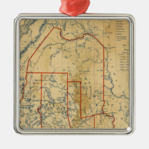 Maine 18 ornament aus metall