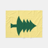 Maine 1901 Staatsflagge Fleecedecke (Vorderseite (Horizontal))