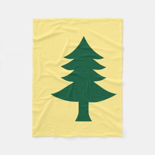 Maine 1901 Staatsflagge Fleecedecke (Vorderseite)