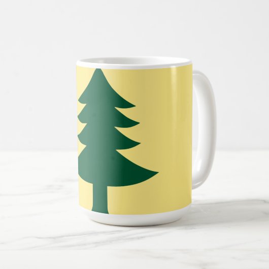 Maine 1901 State Flag Kaffeetasse (VorderseiteRechts)