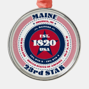 Maine 23. State Weihnachtsschmuck