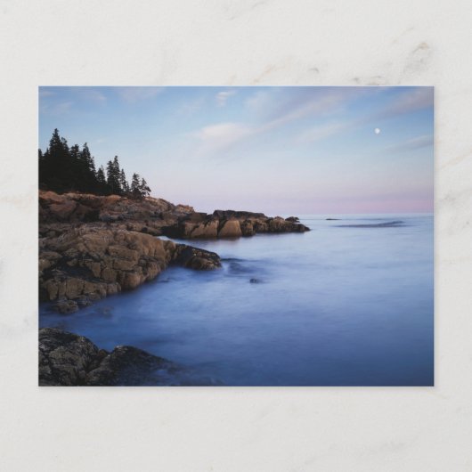 Maine, Acadia Nationalpark, Mondlandschaft Postkarte (Vorderseite)