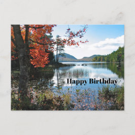 Maine Acadia Seenlandschaft Foto Geburtstag Postkarte