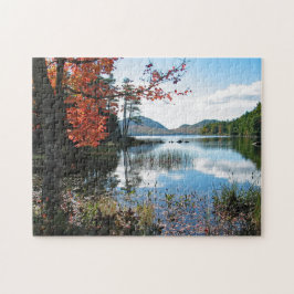 Maine Acadia Seenlandschaft Foto Puzzle