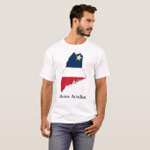 Maine akadisch mit Text T-Shirt (Vorne ganz)