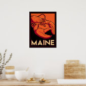 Maine Art Deco Poster (Küche)