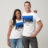 Maine atlantischer Papageientaucher und Razorbills T-Shirt (Unisex)