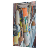 Maine, Bar Harbour. Farbige Hummerfalle Klemmbrett (Links)