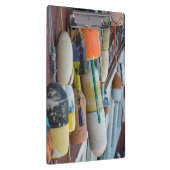 Maine, Bar Harbour. Farbige Hummerfalle Klemmbrett (Rechts)