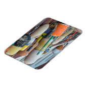 Maine, Bar Harbour. Farbige Hummerfänger Magnet (Linke Seite)