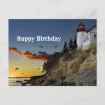 Maine Bass Harbour Lighthouse Foto Geburtstag