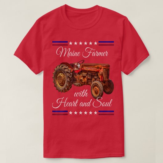 Maine Bauer Retro T-Shirt (Design vorne)