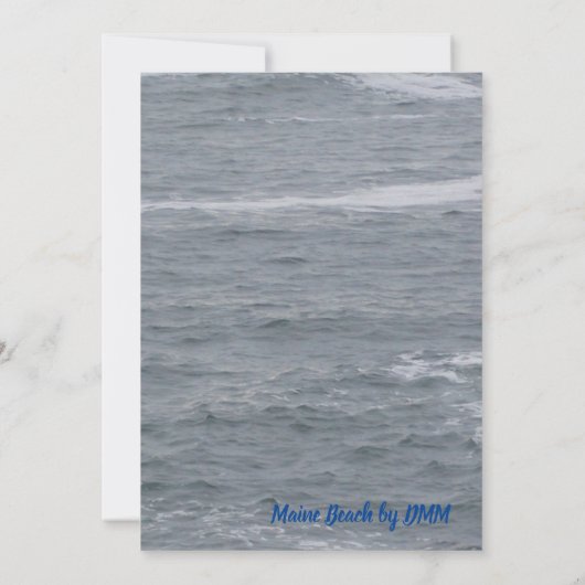 Maine Beach Card - Ogunquit (Rückseite)