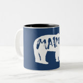 Maine Bear Zweifarbige Tasse (Vorderseite Links)