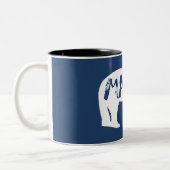 Maine Bear Zweifarbige Tasse (Links)