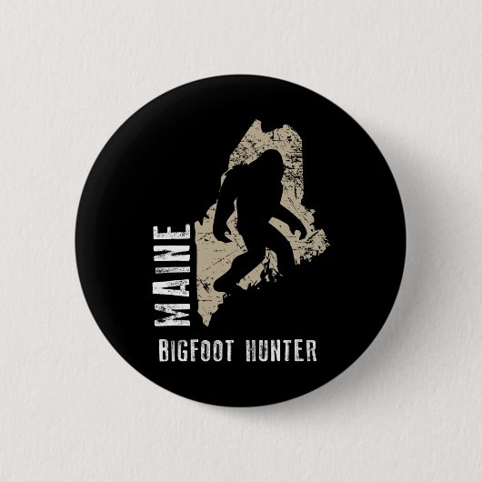 Maine Bigfoot Hunter Button (Vorderseite)