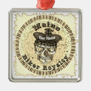 Maine Biker Ornament Aus Metall