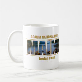 MAINE-Bild-Schriftartacadia-Nationalpark Kaffeetasse