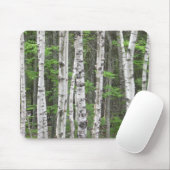 Maine-Birken-Waldung Mousepad (Mit Mouse)