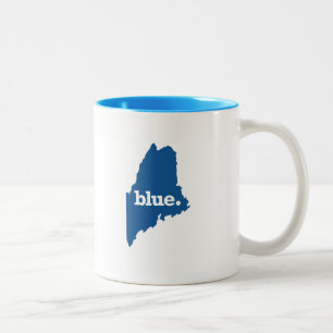 MAINE BLUE STAAT ZWEIFARBIGE TASSE