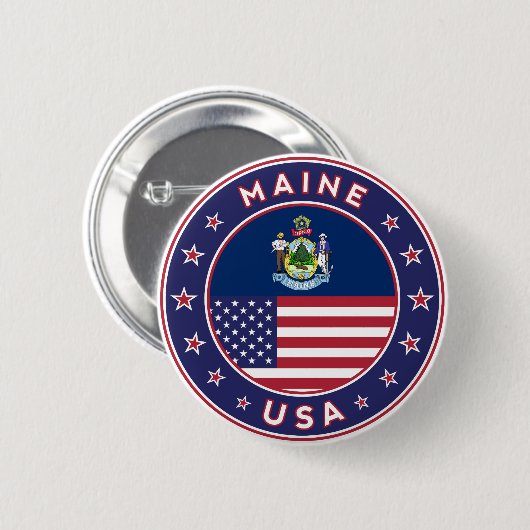 Maine Button (Vorne & Hinten)