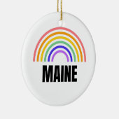 Maine - Cat - North Star - Maine Coon - Leuchtturm Keramik Ornament (Rechts)