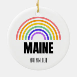 Maine - Cat - North Star - Maine Coon - Leuchtturm Keramik Ornament
