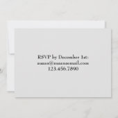 Maine Chickadee Bird Winter Weihnachtsschnee Einladung (Rückseite)