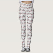 Maine Chickadee Bird Winter Weihnachtsschnee Leggings (Vorderseite)