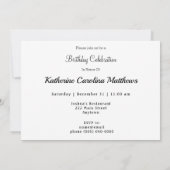 Maine Coast Lighthouse Geburtstag Einladung (Rückseite)