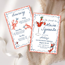 Maine Coastal Humster Bachelorette Einladung