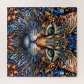 Maine Coon Abstrakte Geschenke für Katzenliebhaber Puzzle (Horizontal)