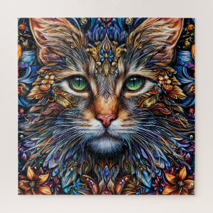 Maine Coon Abstrakte Geschenke für Katzenliebhaber Puzzle