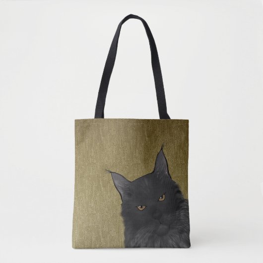 Maine Coon Allover Tote Bag Tasche (Vorderseite)