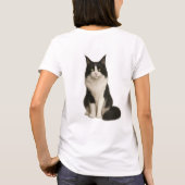 Maine Coon Black and White T-Shirt (Rückseite)